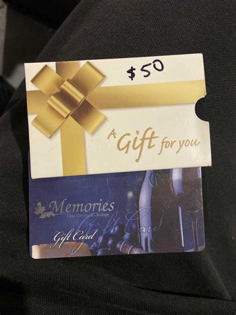 Best 50$ Memories Fine Dining Gift Card - 40$ for sale in Regina ...