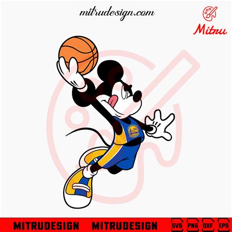 Mickey Mouse Golden State Warriors Svg Mickey Stephen Curry Svg Png