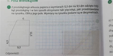 Z Prostok Tnego Arkusza Papieru O Wymiarach Dm X Dm Odci To