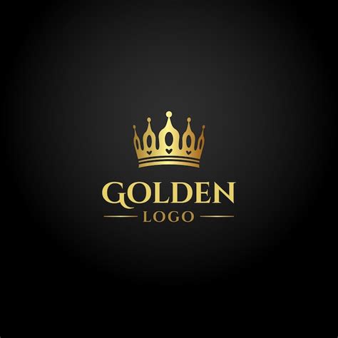 Free Vector | Gradient gold crown logo