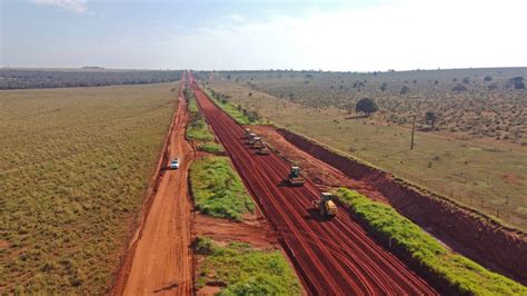 Obras na MS 338 em Camapuã Foto Bruno Rezende Agência de Noticias