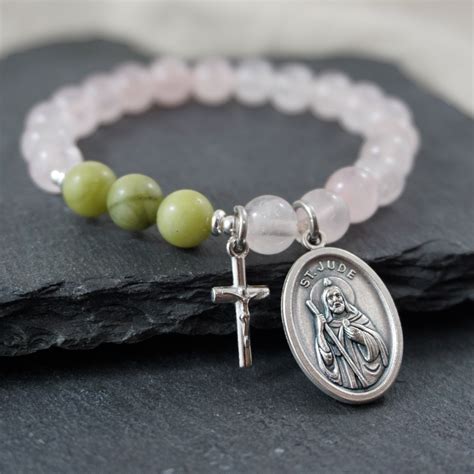 Choose Your Saint Bracelet Catholic Womens Jewelry Handmade Etsy