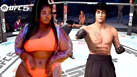 PS5 Bruce Lee Vs Model Super Lily EA Sport UFC 5 YouTube