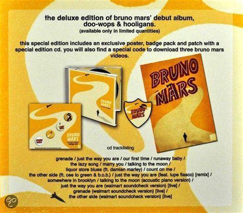 Doo Wops Hooligans Deluxe Edition Bruno Mars CD Album Muziek