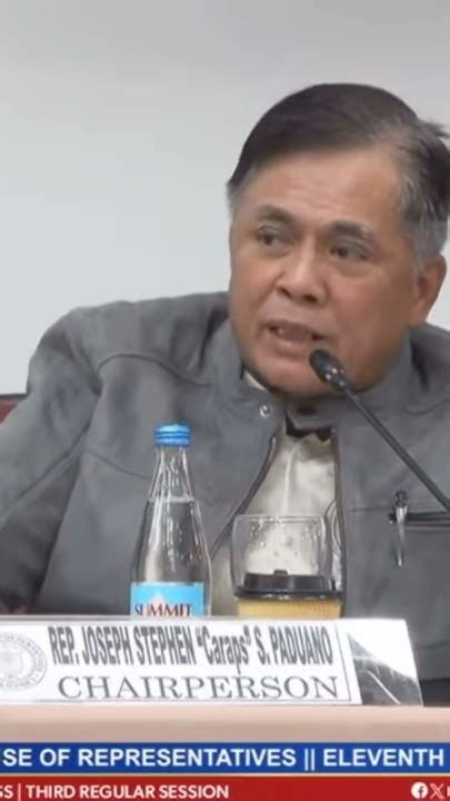 Rep Joseph Stephen Caraps Paduano Getting Heated With Hon Rodrigo