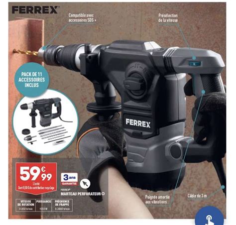 Marteau Perforateur Ferrex Avec Accessoires Dealabs