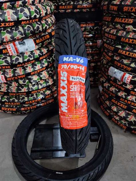 Ban Luar Motor MAXXIS MA V6 Tubeless RING 14 Kualitas SNI Ukuran 70 90