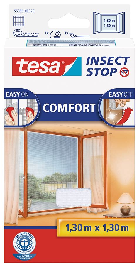 tesa Insect Stop Comfort Fliegengitter für Fenster Insektenschutz mit