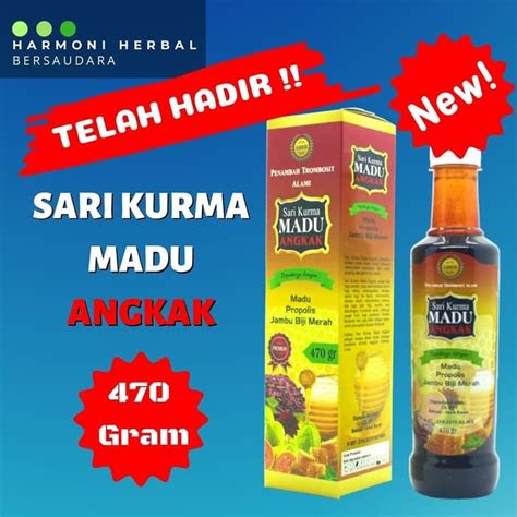 Jual Sari Kurma Madu Angkak Plus Propolis Dan Jambu Biji Asli Original