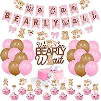 Pink Teddy Bear Baby Shower Theme Party Supplies We Can Bearly Wait