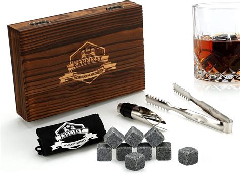 Amazon Gift Set Of Whiskey Chilling Stones Chill Rocks In