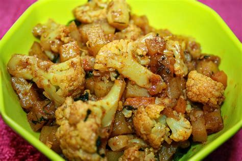 Darshu S Kitchen Aloo Gobi Fry Potato Cauliflower Fry