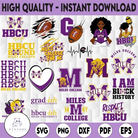 20 Files Miles College Svg, HBCU Teams svg, HBCU Football Sv | Inspire ...