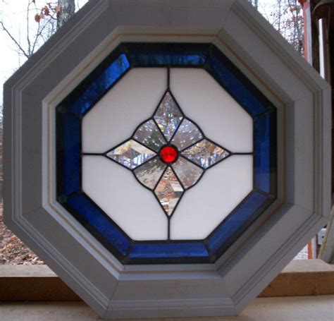 Octagon Window 4 5in Jamb 14 5 ROUGH OPENING Stained Glass Panel