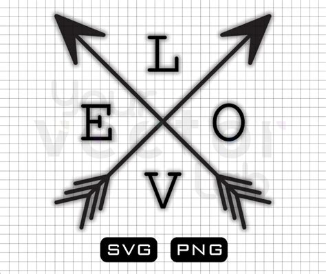 Love Arrows Svg Digital Download Etsy