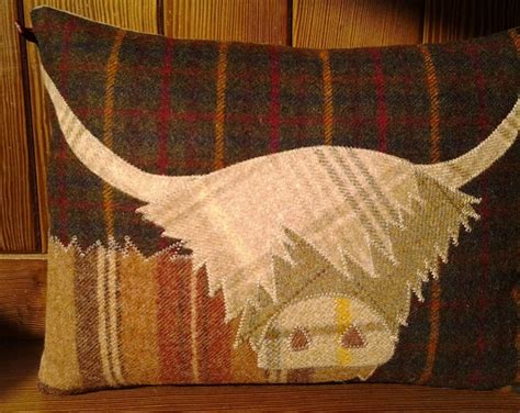 Handmade Highland Cow Cushion Etsy Uk