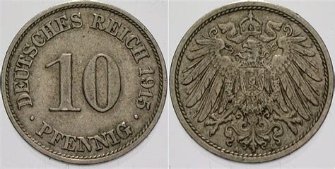 Kleinm Nzen Kaiserreich Pfennig A Grosser Adler Sehr Sch N Ma