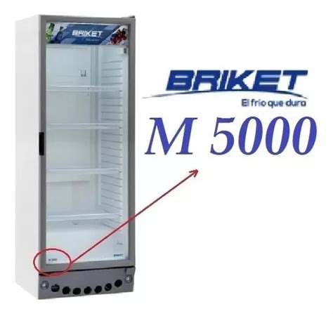 Heladera Exhibidora Vertical Briket Master M5000 M5000 Tm Ls Hc A2 500