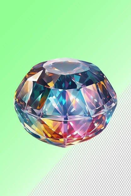 Premium Psd Psd 3d Illustration Diamond Isolated On Transparent