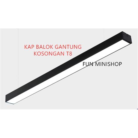 Jual Lampu Office Kosongan Isi T8 Hanging Lamp Lampu Gantung Kap Balok