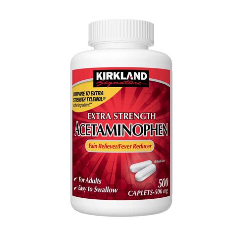 Buy Kirkland Signature Extra Strength Acetaminophen 500 Mg 500