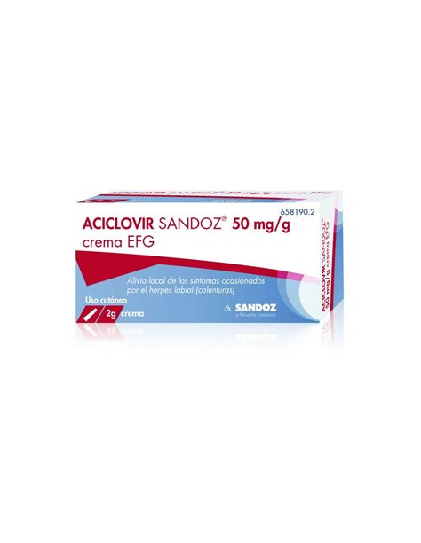 Aciclovir Sandoz Care Mg G Crema Online