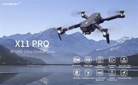 Chubory X11 Pro Gps Drones With 90 Mins Long Flight Time 2 Axis Gimbal Drones