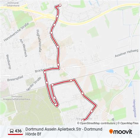 436 Route Fahrpläne Haltestellen Karten Dortmund Adi Preißler