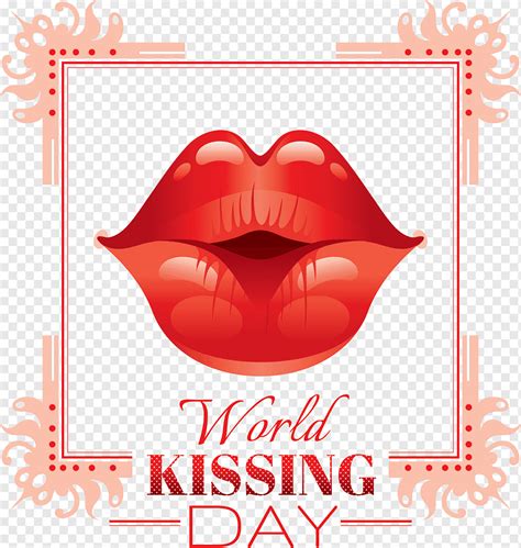 World Kiss Day Creative Background Png Pngwing