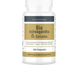 Exvital Bio Ashwagandha Curcuma Kapseln Stk Ab