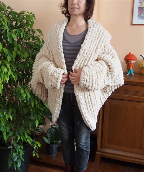 Chunky Stricken Strickjacke Oversize Cardigan Für Frauen Etsy