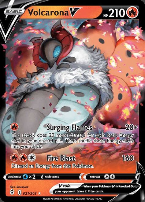 Volcarona V Swsh Pok Mon Card Database Pokemoncard