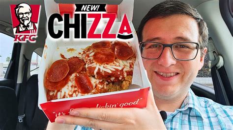 KFC Chizza Chicken Pizza Review YouTube