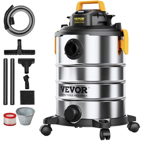 Vevor Stainless Steel Wet Dry Shop Vacuum Gallon Peak Hp Wet Dry