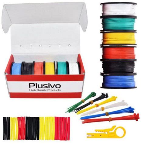 22AWG Hook Up Wire Kit 6 Color Solid Tinned Wire