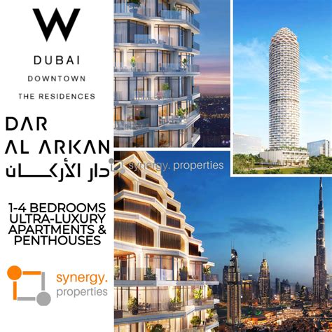 W Dubai Downtown Residences By Dar Al Arkan Br Apts