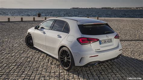 2019 Mercedes Benz A Class A200 Amg Line Color Digital White Rear Three Quarter Hd