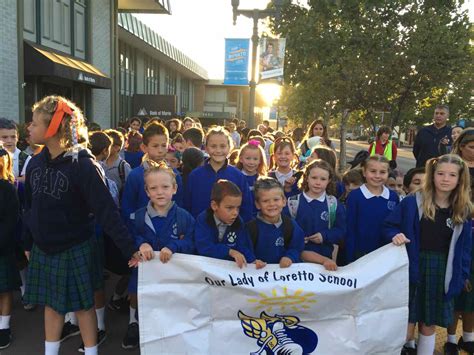 Our Lady of Loretto Students Are Crazy for Walk to School Day! | Novato ...