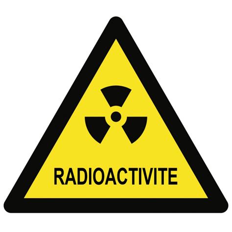 Panneau Danger Radioactivite Pictogramme Sticker Communication