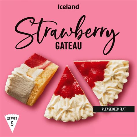 Iceland Strawberry Gateau 375g Desserts Iceland Foods