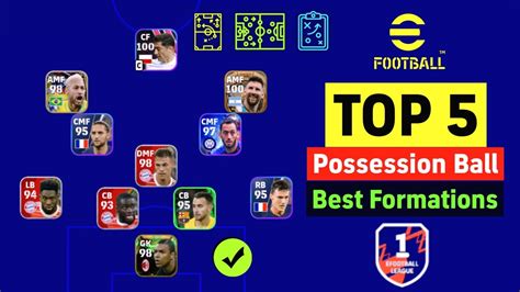 TOP 5 Formations Update For Possesion Ball In EFootball 2023 Mobile