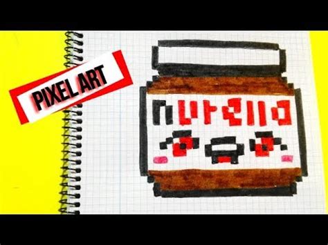 Dessin Pixel Nutella Les Dessins Et Coloriage