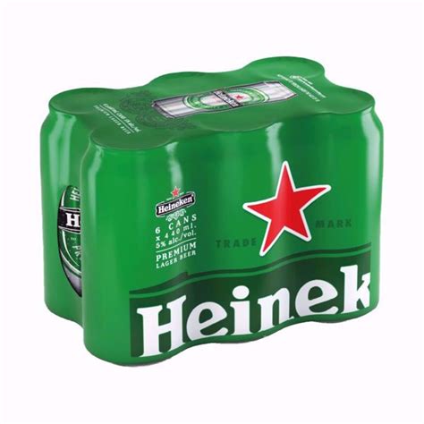 Heineken Premium Lager Beer Cans 6 X 440ml