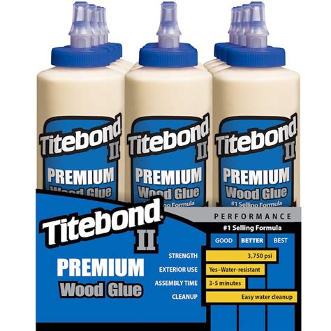 Titebond Ii Premium Wood Glue Yellow Quick Dry Interiorexterior Wood