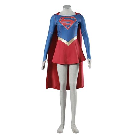 Supergirl Costume Marvel Superhero Series Superwoman Cosplay Fancy Dress Halloween Costumes For