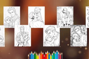 Father S Day Coloring Pages Vol 01 Graphic By Sahad Stavros Studio