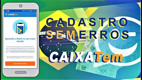 Como Fazer Cadastro No Aplicativo CAIXA TEM YouTube