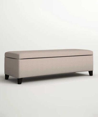 Linen Upholstered Storage Bench Sanfurniture Ae