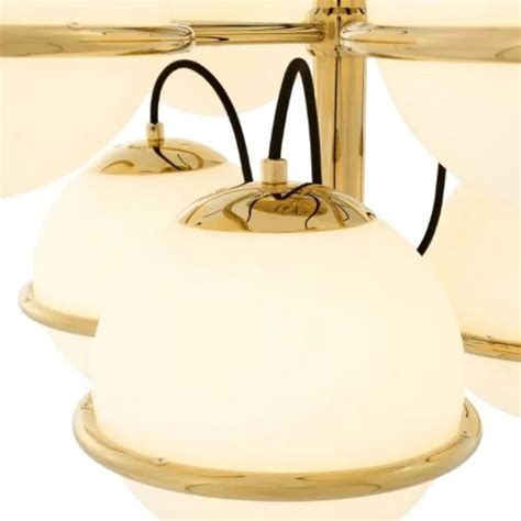 Nerano Semi Flush Taklampa Guld Glas 80cm Eichholtz 112740 LampKompaniet