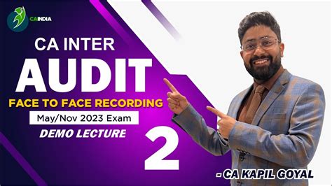 Lec Ca Inter Audit Regular Course Lecture For May Nov And May